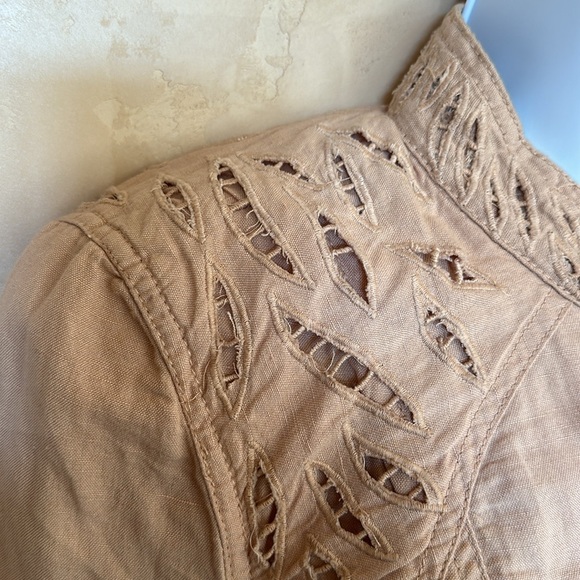 Free People size 12 cut out detail jacket size 12 - Picture 3 of 12